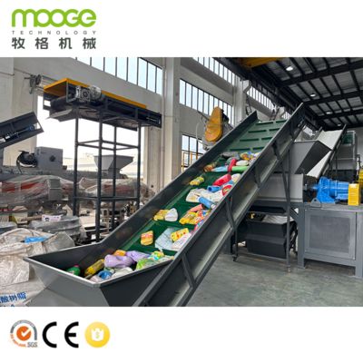 Rigid Bottles Flakes High Capacity HDPE Washing Recycling