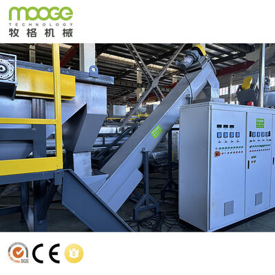 High Efficiency HDPE Rigid Bottle Flakes Washing Line for Recycling Post-Consumer Bottles, Containers, and Drums