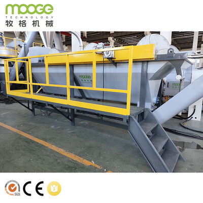 Rotor Paddles 2 4 Plastic Recycling Washing Line Stainless Steel 304 Material Machine Impurity 100 300 Ppm Cleaning Solution