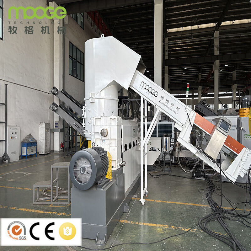 Industrial PP PE Film Recycling Machine for HDPE and LDPE Pellets