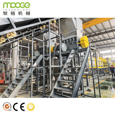 Linea di riciclaggio per la frantumazione e il lavaggio di sacchi di plastica PE